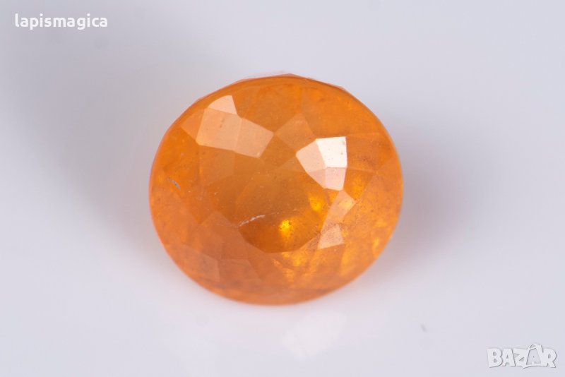 Спесартин гранат Фанта цвят 2.47ct 6.8mm кръгла шлифовка, снимка 1