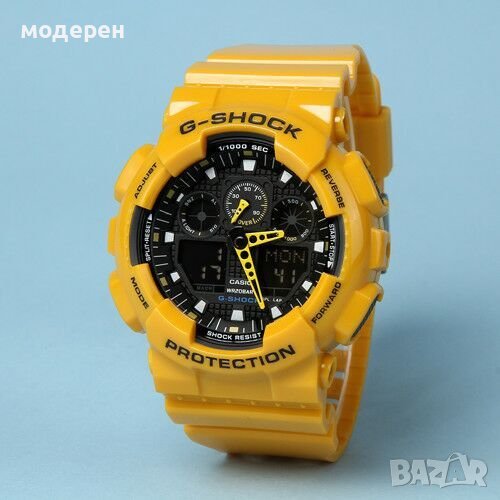 Продавам G SHOCK GA100  жълт и др.цветове всичко активно, снимка 1