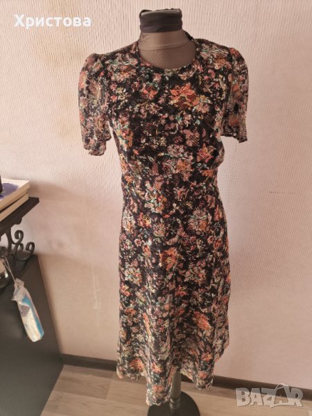 Дантелена лятна рокля ЗАРА на цветя - 16,00лв., снимка 1