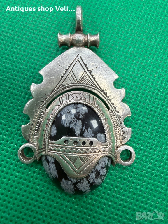 Сребърен медальон №7706 , снимка 1