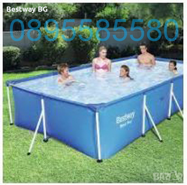 Басейн правоъгълен Bestway 400х 211х81см  Splash Frame,, снимка 1