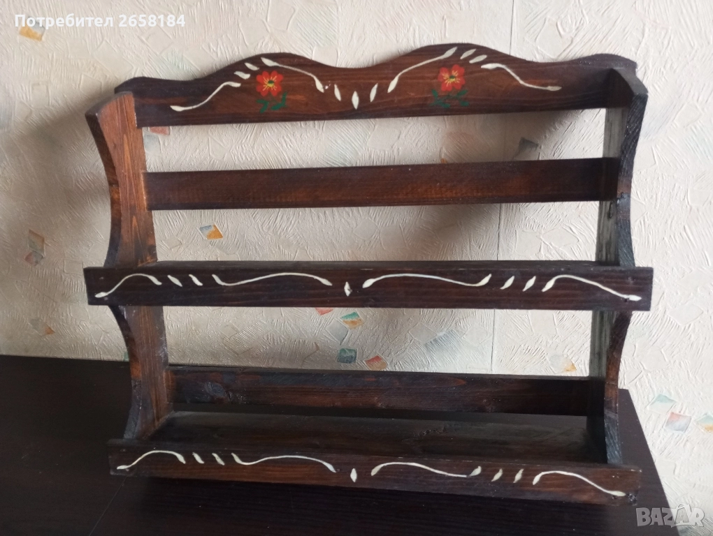 Стенна етажерка шир.39см, снимка 1