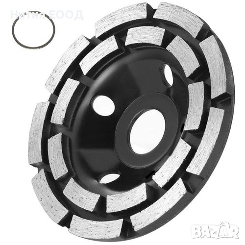 Диамантен диск за шлайфане на бетон , двуредов, ф125х22,23х8mm, снимка 1
