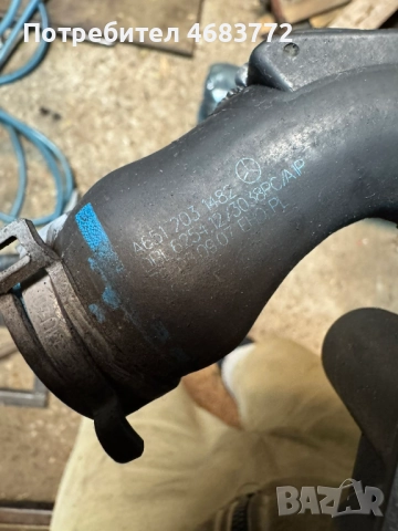 Водно съединение със скобите за двигател на Мерцедес Mercedes 2.2Cdi само за 30лв. А6512031482, снимка 3 - Части - 52805196