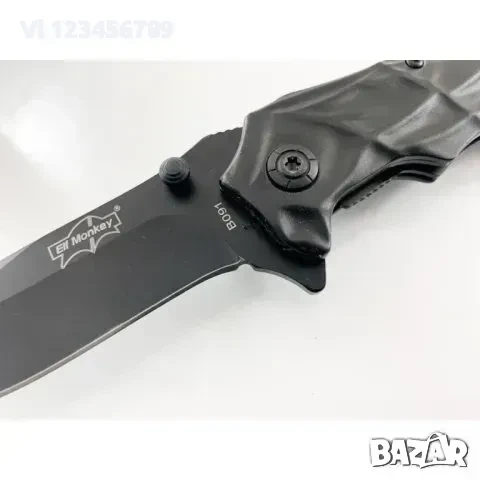 Сгъваем автоматичен джобен нож elf monkey B091 80x210 mm , снимка 6 - Ножове - 53862369