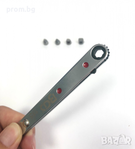 ключ с ултра тънка тресчотка и битове, 1/4 инча, 6,3 мм, Япония, снимка 3 - Други инструменти - 36295007