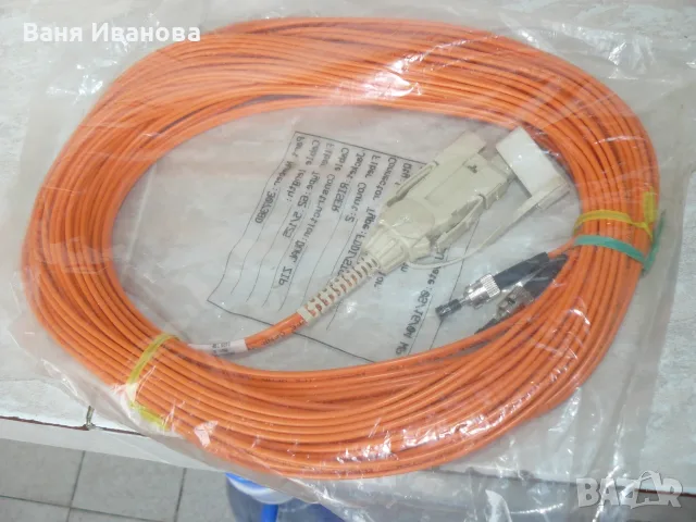 FDDI to ST Cable OM1 Multimode Duplex Fiber Optic Patch Cable, снимка 2 - Друга електроника - 55874106