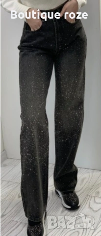 дамски дънки с камъни, снимка 2 - Дънки - 53251476