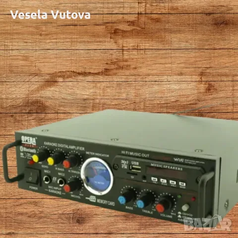 Караоке Аудио Домашен усилвател UKC AV-339A + BLUETOOTH., снимка 3 - Аудиосистеми - 47561918