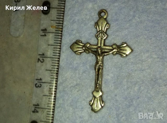 ПОСРЕБРЕНО НАГРЪДНО РАЗПЯТИЕ КРЪСТ от БЛАГОРОДНА НЕРЪЖДАЕМА СТОМАНА РЪЧНА МАЙСТОРСКА ИЗРАБОТКА 40007, снимка 14 - Антикварни и старинни предмети - 42473494