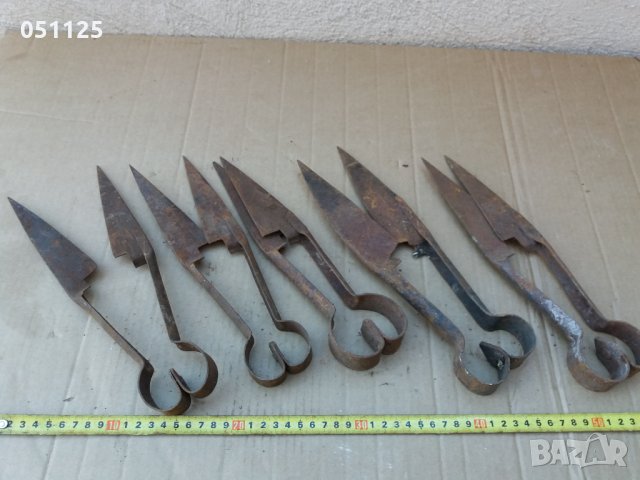 комплект от 5 броя овчарски ножици за стригане на овце, снимка 6 - Антикварни и старинни предмети - 36004800