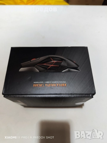 Asus Rog Spartha wireless/wired gaming mouse, снимка 3 - Клавиатури и мишки - 52510310