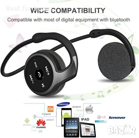 Bluetooth слушалки с MP3 плеар и FM радио EGRD SX-998, снимка 1 - MP3 и MP4 плеъри - 41563112