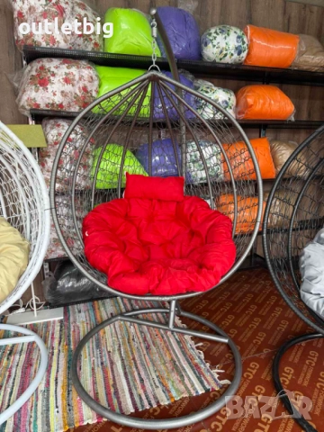 Люлка-градинска люлка висяща, тип яйце,гнездо, снимка 6 - Градински мебели, декорация  - 52235682