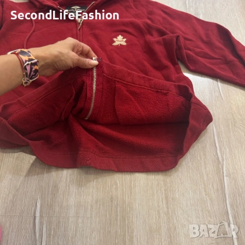 Мъжко спортно яке Roger Edwards Sport с лого, червено размер M, Канада, снимка 6 - Якета - 53384331