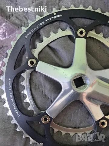 Курбели Campagnolo Centaur 172.5 mm + Campagnolo средно движение, снимка 4 - Части за велосипеди - 55740372