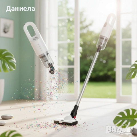 Висококачествена безжична прахосмукачка Tilihome Cordless Vacuum Cleaner, снимка 4 - Прахосмукачки - 52050223