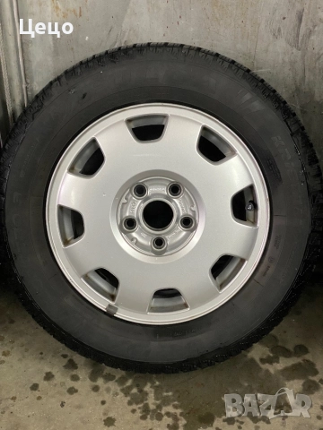 Джанти Ауди 15” 5х112 със зимни гуми 195/65/15, снимка 4 - Гуми и джанти - 51990710