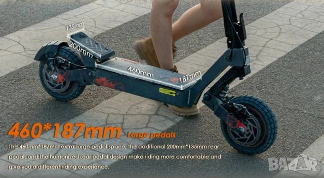  Електрически скутер/тротинетка KuKirin G2 ULTRA 1600W 18AH, снимка 4 - Други спортове - 51537988