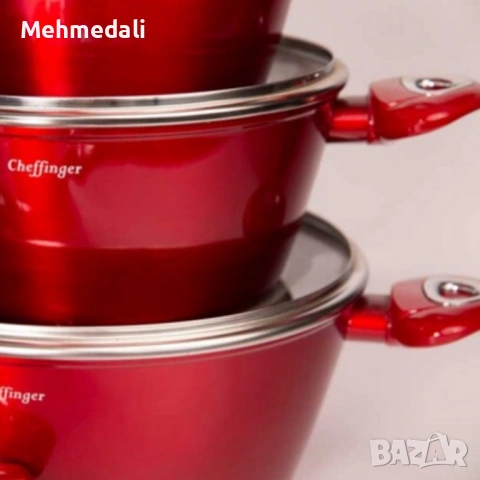 Комплект съдове за готвене Cheffinger – 10 части, снимка 15 - Съдове за готвене - 53168872