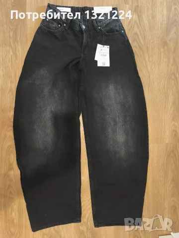 НОВИ дънки Bershka с етикет, Barrel Fit; Wide Leg, снимка 11 - Дънки - 55770906