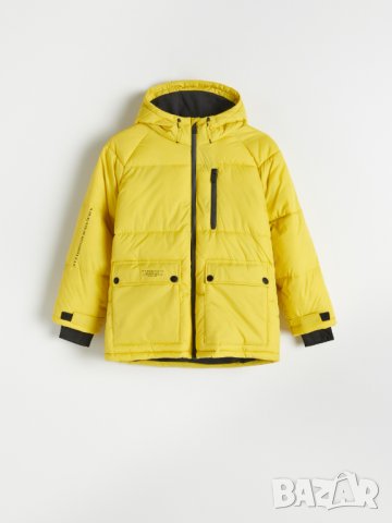 Ново Зимно Жълто яке с подплата за момче на Reserved 158см с етикет