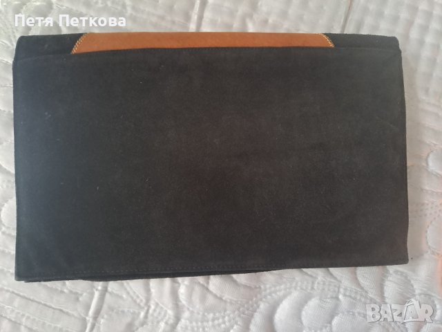 Чанта Тип Плик в Черно и Кафяви Елементи, снимка 3 - Чанти - 44350436