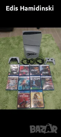 Продавам Ps5 slim disk edition 1TB с два джойстика и 10игри