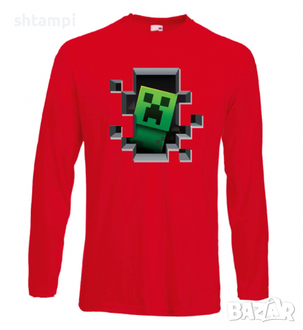 Мъжка тениска Creeper Face 4,Minecraft,Игра,Забавление,подарък,Изненада,Рожден Ден., снимка 15 - Тениски - 36492807