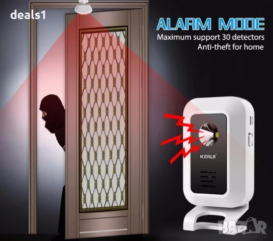 Kerui М7 Звънец с Камера и Сензор за движение Безжична Сплит Система, снимка 7 - Други стоки за дома - 50535850