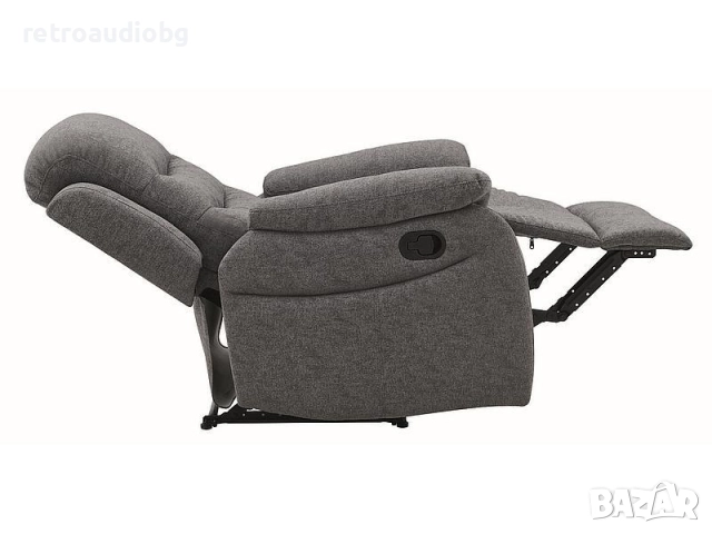  Релакс фотьойл НЕРОН в сив цвят, снимка 3 - Дивани и мека мебел - 52736161