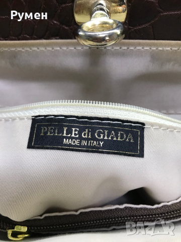 Италианска чанта Pelle di Giada, снимка 7 - Чанти - 44701739