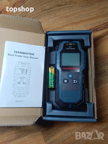HANMATEK Stud Finder 5 в 1 цифров скенер за стена, детектор за дърво, метали, кабели, снимка 10 - Гедорета - 50501212