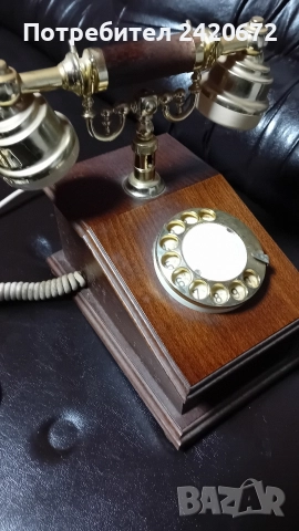 ретро  телефон , снимка 4 - Антикварни и старинни предмети - 52753463