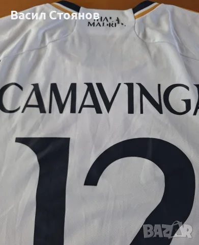 Реал Мадрид / Real Madrid #12 Camavinga adidas 2023-24 Home Shirt - размер S, снимка 8 - Фен артикули - 51717825