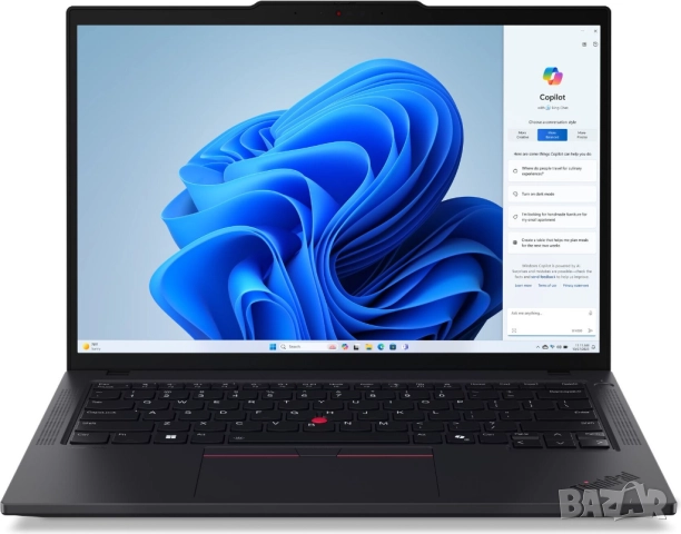 Лаптоп Lenovo ThinkPad T14 G5 - Intel Core Ultra 7 155U, 14" WUXGA, 32GB RAM