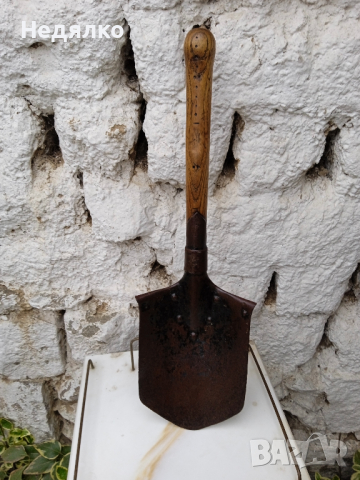 Автентична немска окопна лопатка,1915г,ПСВ, снимка 2 - Антикварни и старинни предмети - 36289604