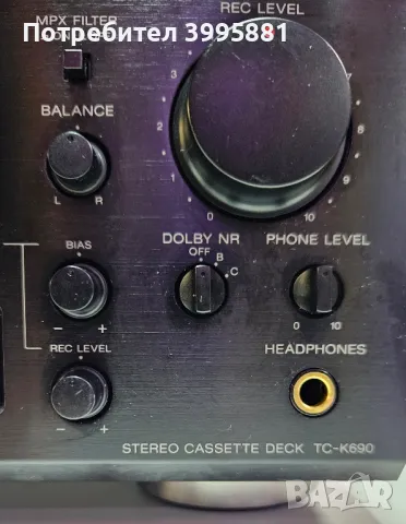 Дек Sony TC-K690

, снимка 8 - Декове - 48951958