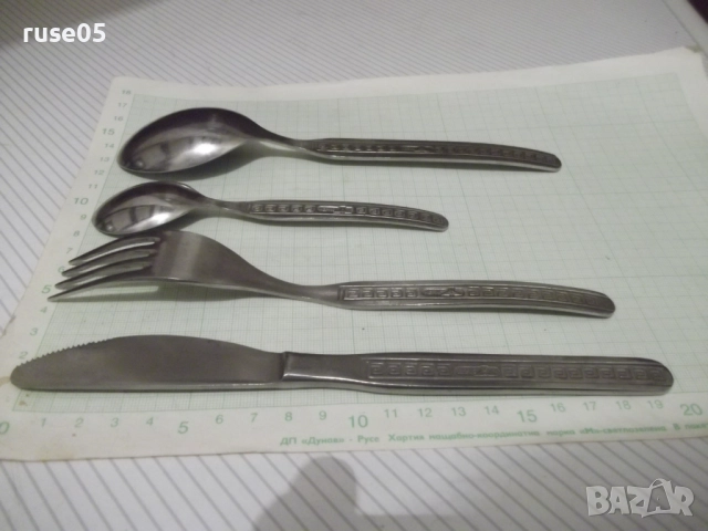 Лот от 24 бр. прибора за хранене съветски нови, снимка 6 - Прибори за хранене, готвене и сервиране - 52515048