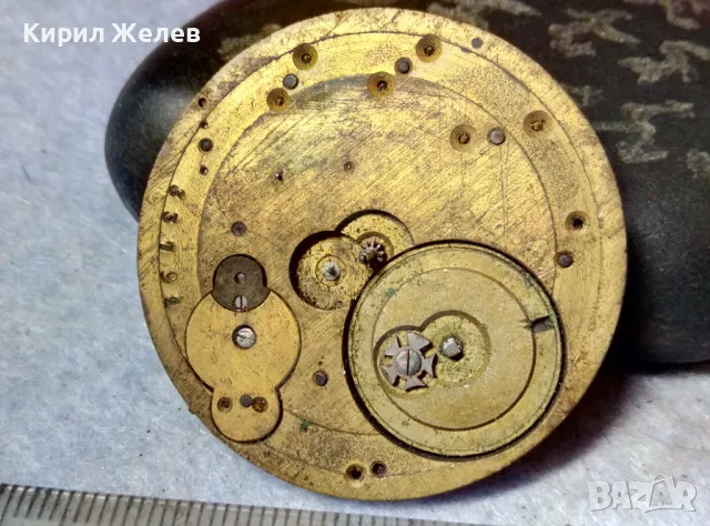 МЕХАНИЗЪМ от РЯДЪК МОДЕЛ СТАР ШВЕЙЦАРСКИ ДЖОБЕН ЧАСОВНИК За ЧАСТИ ДЕКОР РЕСТАВРАЦИЯ РЕМОНТ 41453, снимка 6 - Антикварни и старинни предмети - 48633734