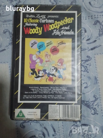 Woody Woodpecker vhs/Уди кълвача видеокасета, снимка 2 - Анимации - 53088537