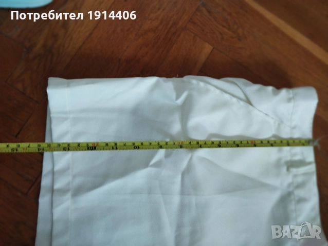 Мъжки бели къси панталони Талия - 48 см. Дълбочина - 35 см., снимка 2 - Панталони - 51870896