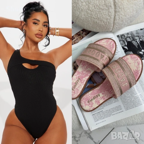 Комплект бански и чехли