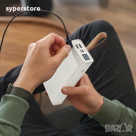 Външна батерия Power Bank 20000 mAh Digital One SP01485 KP-77, 2 USB изхода 2.1A, LED дисплей