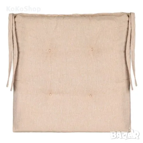 Бежова възглавница  за стол-38х38х5 см./декоративна възглавница, снимка 3 - Възглавници - 49689257