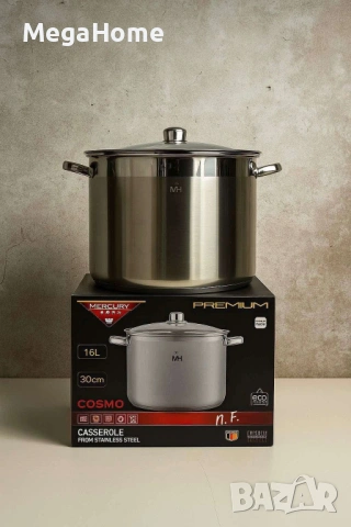 Премиум Тенджера от Неръждаема стомана MERCURY HAUS COSMO PREMIUM