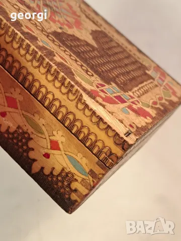 Стара дървена кутия за бижута от соца 21/6, снимка 7 - Антикварни и старинни предмети - 49982009