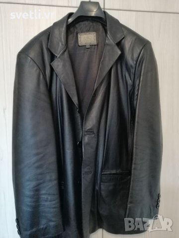 Кожено сако, снимка 3 - Якета - 40760442