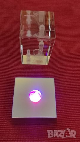 Кристално преспапие Лондон с осветление. , снимка 8 - Колекции - 39139439