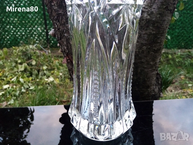 Голяма кристална ваза, снимка 2 - Вази - 52148734